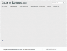 Tablet Screenshot of lilesandrushin.com
